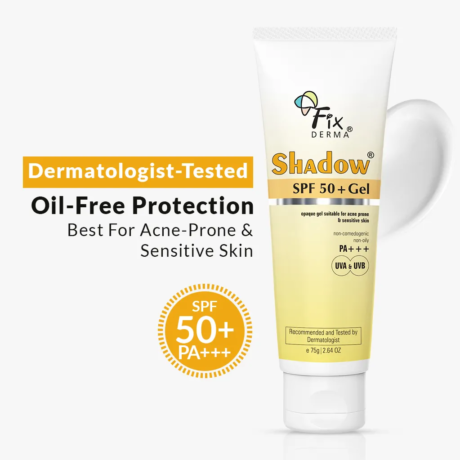 Shadow SPF 50+ Gel Sunscreen | Perfect For All-Season Sun Protection With SPF 50+ 75GM