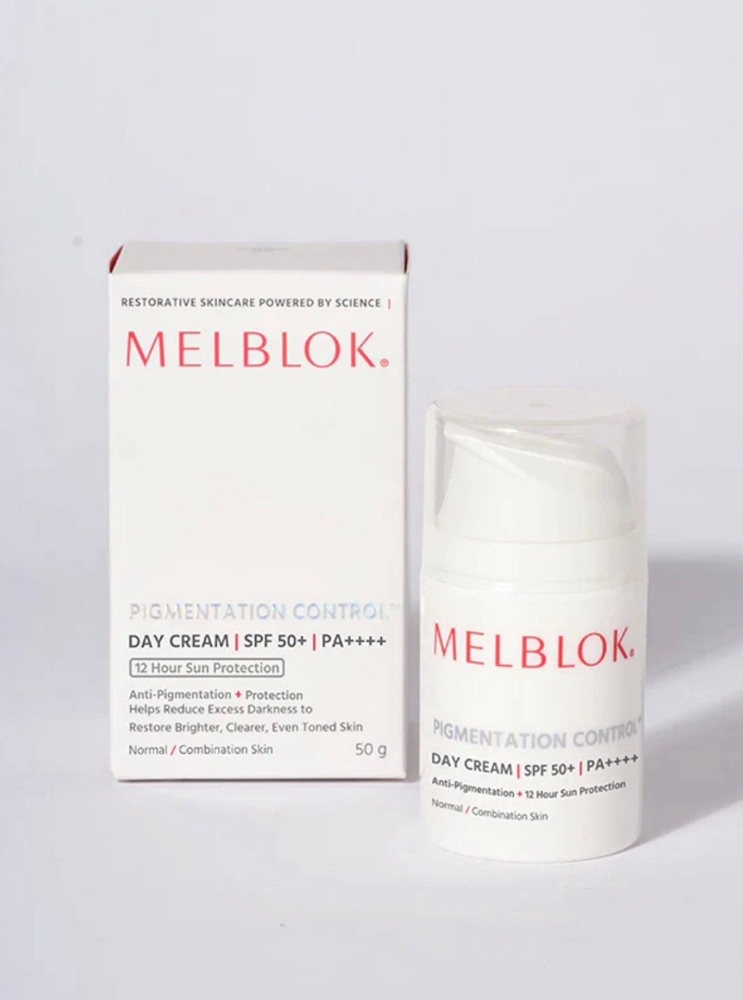 Melblok Pigmentation Control Day Cream | SPF 50+, PA++++ | 12-Hour Sun Protection